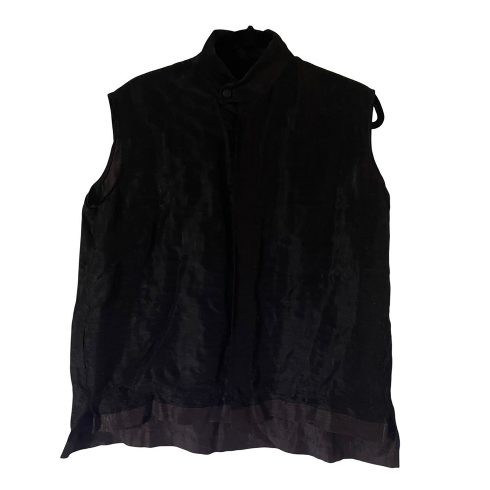 Eskandar Neiman Marcus Brown Textured Regular Fit Outerwear Women Vest Size 1 View 3